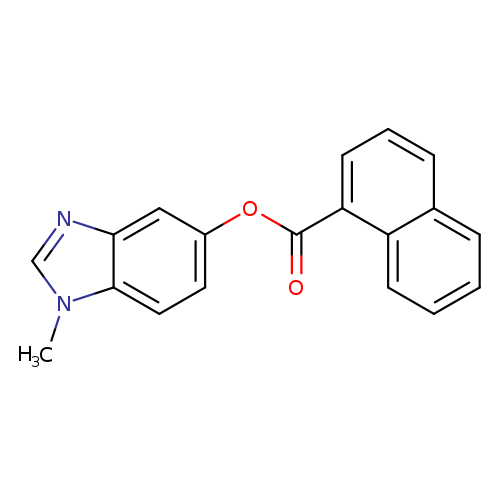 1-methyl-1H-1,3-benzodiazol-5-yl naphthalene-1-carboxylate