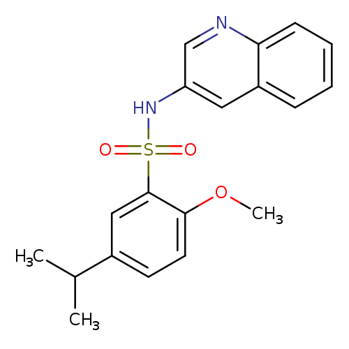2-methoxy-5-(propan-2-yl)-N-(quinolin-3-yl)benzene-1-sulfonamide