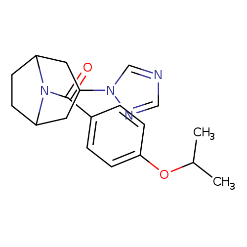 8-[4-(propan-2-yloxy)benzoyl]-3-(1H-1,2,4-triazol-1-yl)-8-azabicyclo[3.2.1]octane