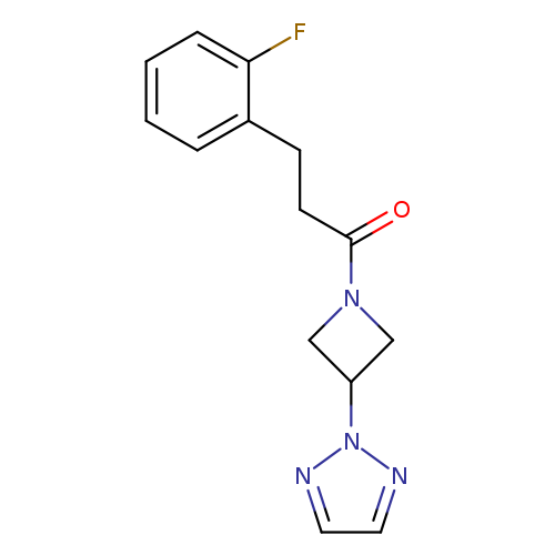 3-(2-fluorophenyl)-1-[3-(2H-1,2,3-triazol-2-yl)azetidin-1-yl]propan-1-one