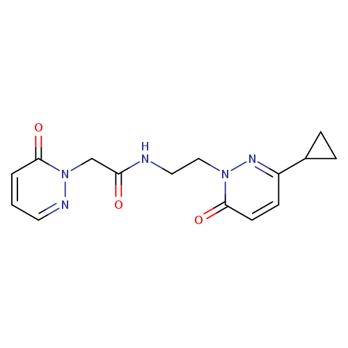 N-[2-(3-cyclopropyl-6-oxo-1,6-dihydropyridazin-1-yl)ethyl]-2-(6-oxo-1,6-dihydropyridazin-1-yl)acetamide