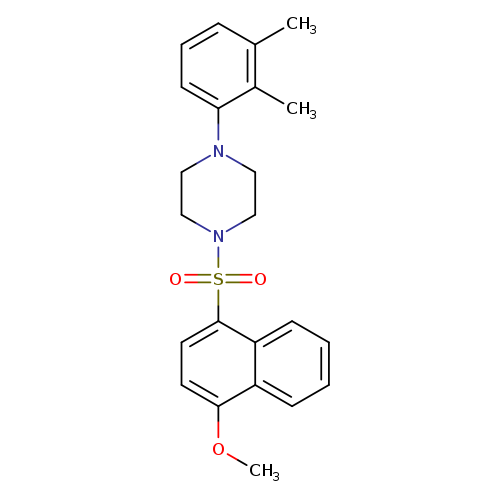 1-(2,3-dimethylphenyl)-4-[(4-methoxynaphthalen-1-yl)sulfonyl]piperazine