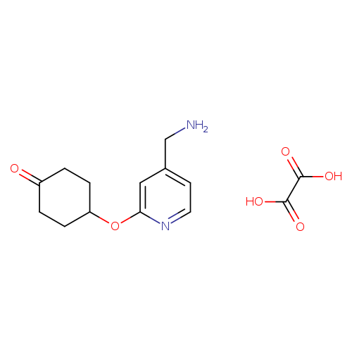 4-((4-(Aminomethyl)pyridin-2-yl)oxy)cyclohexan-1-one oxalate