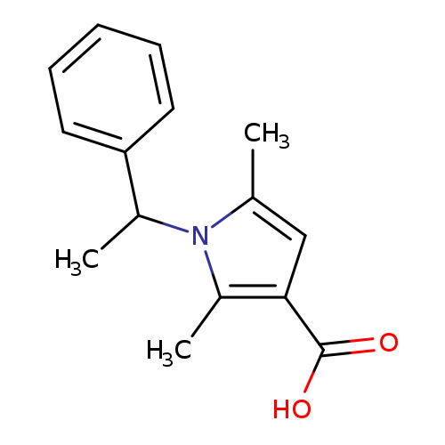 2,5-dimethyl-1-(1-phenylethyl)-1H-pyrrole-3-carboxylic acid