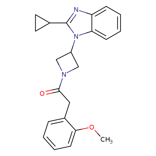 1-[3-(2-cyclopropyl-1H-1,3-benzodiazol-1-yl)azetidin-1-yl]-2-(2-methoxyphenyl)ethan-1-one