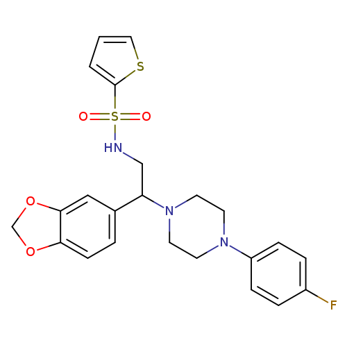 N-[2-(2H-1,3-benzodioxol-5-yl)-2-[4-(4-fluorophenyl)piperazin-1-yl]ethyl]thiophene-2-sulfonamide