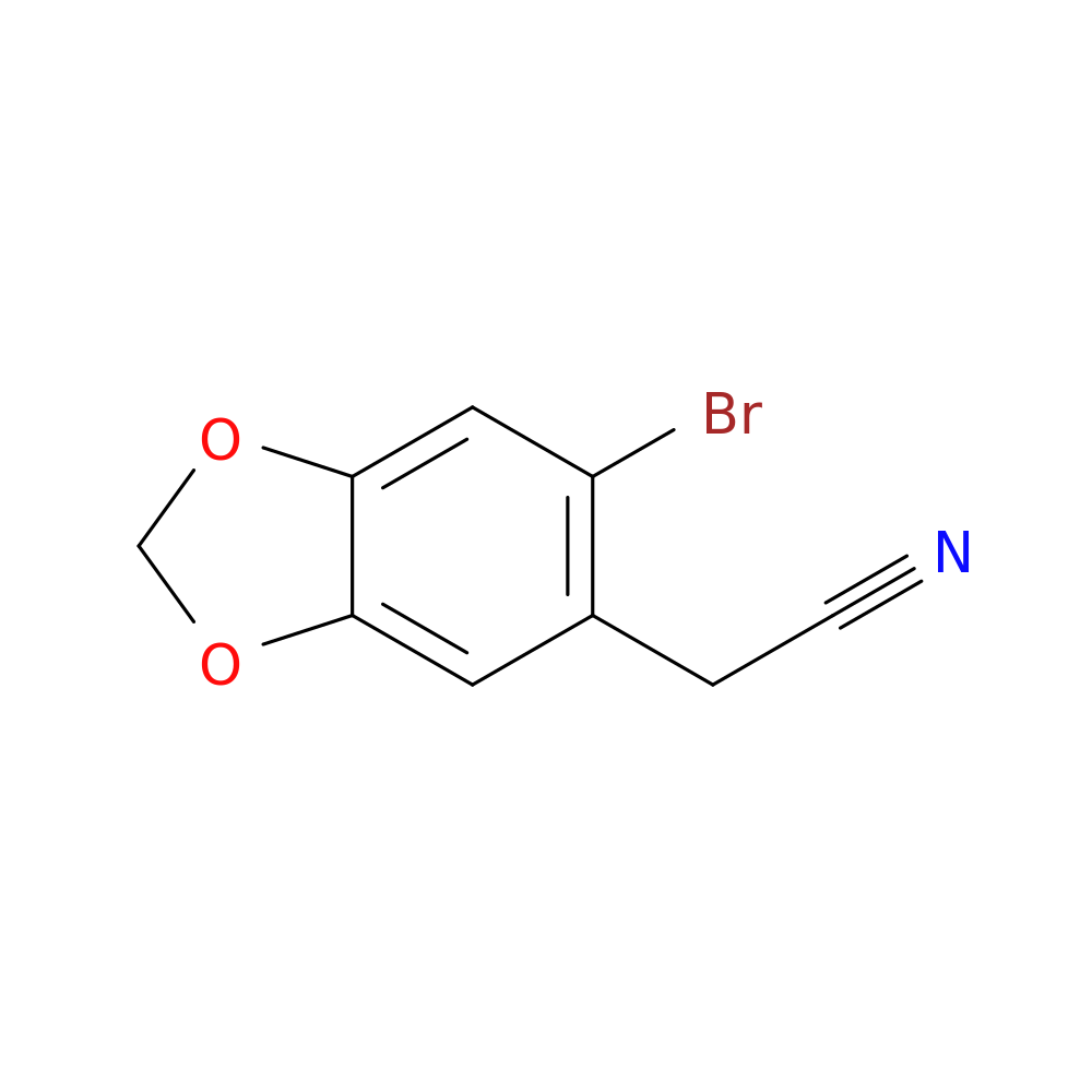2-(6-Bromobenzo[d][1,3]dioxol-5-yl)acetonitrile
