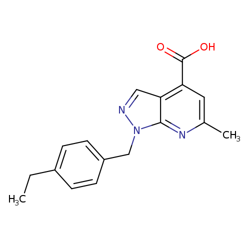 1-[(4-ethylphenyl)methyl]-6-methyl-1H-pyrazolo[3,4-b]pyridine-4-carboxylic acid