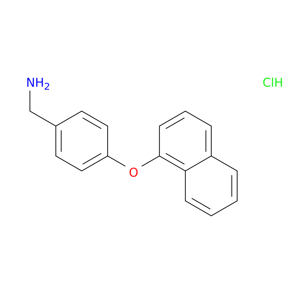 [4-(naphthalen-1-yloxy)phenyl]methanamine hydrochloride