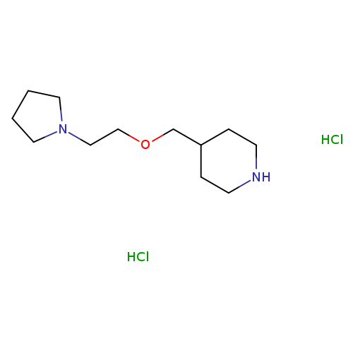 4-((2-(Pyrrolidin-1-yl)ethoxy)methyl)piperidine dihydrochloride