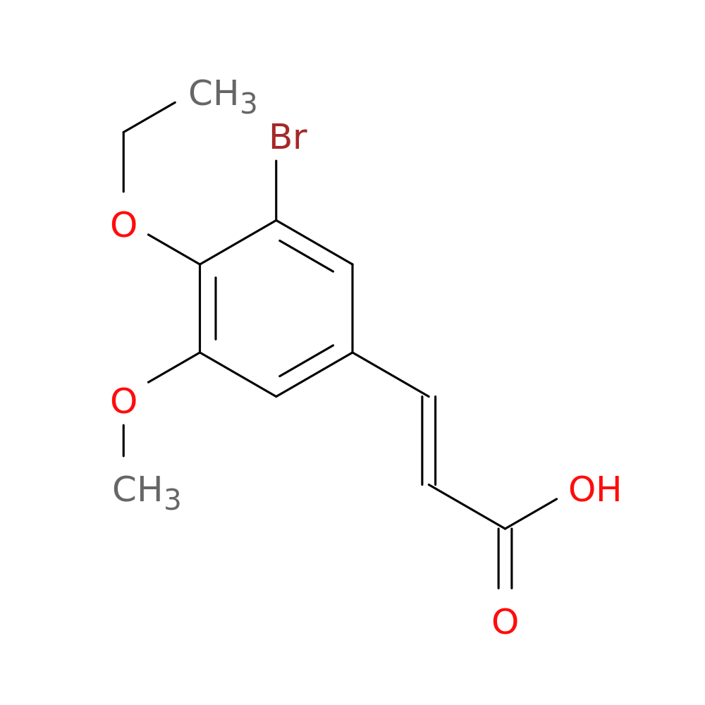 (E)-3-(3-Bromo-4-ethoxy-5-methoxyphenyl)acrylic acid