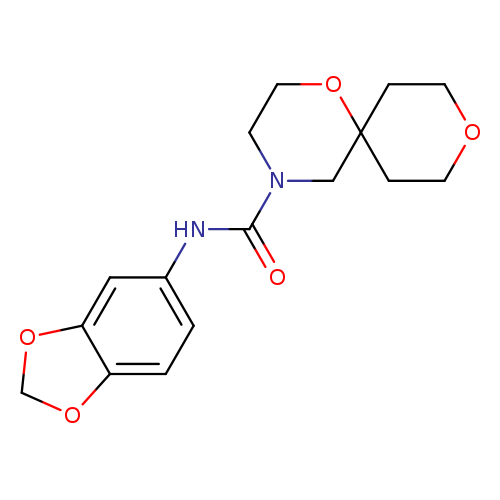 N-(2H-1,3-benzodioxol-5-yl)-1,9-dioxa-4-azaspiro[5.5]undecane-4-carboxamide