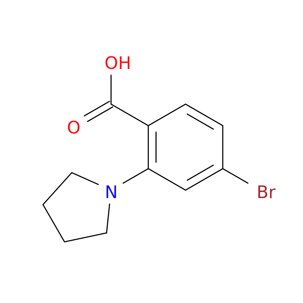4-Bromo-2-Pyrrolidinobenzoic Acid