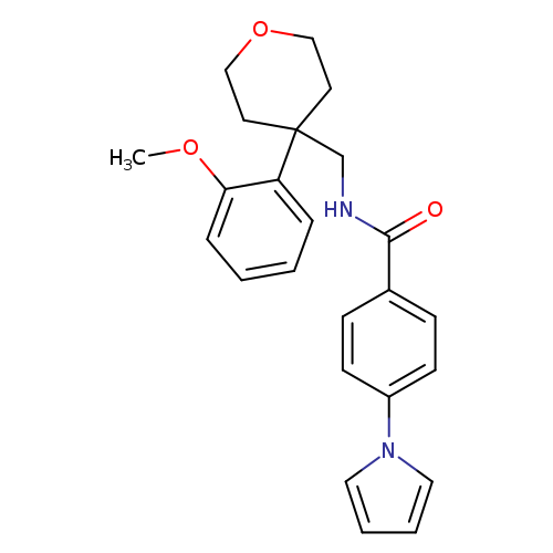 N-{[4-(2-methoxyphenyl)oxan-4-yl]methyl}-4-(1H-pyrrol-1-yl)benzamide