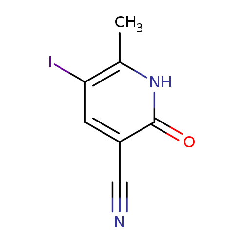 5-Iodo-6-Methyl-2-Oxo-1,2-Dihydro-Pyridine-3-Carbonitrile