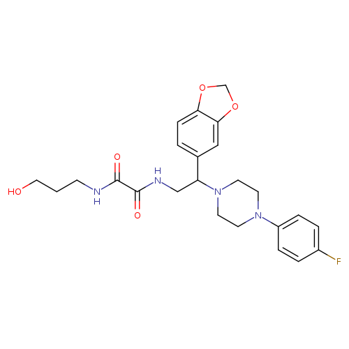 N'-[2-(2H-1,3-benzodioxol-5-yl)-2-[4-(4-fluorophenyl)piperazin-1-yl]ethyl]-N-(3-hydroxypropyl)ethanediamide
