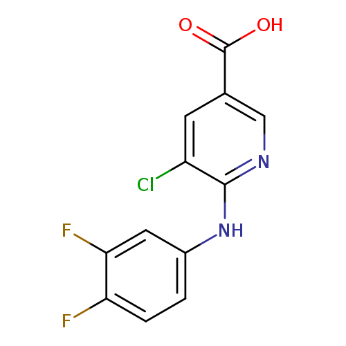 5-chloro-6-[(3,4-difluorophenyl)amino]pyridine-3-carboxylic acid