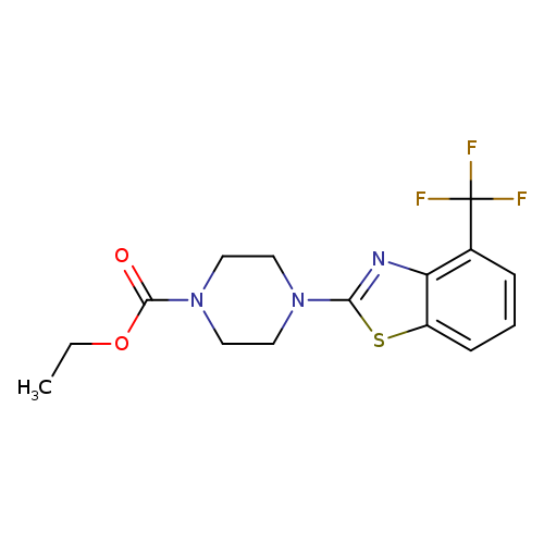 ethyl 4-[4-(trifluoromethyl)-1,3-benzothiazol-2-yl]piperazine-1-carboxylate