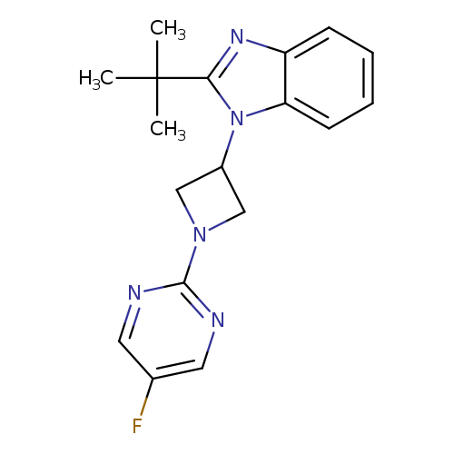 2-tert-butyl-1-[1-(5-fluoropyrimidin-2-yl)azetidin-3-yl]-1H-1,3-benzodiazole