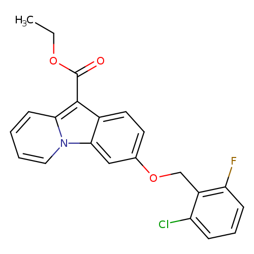 ethyl 3-[(2-chloro-6-fluorophenyl)methoxy]pyrido[1,2-a]indole-10-carboxylate