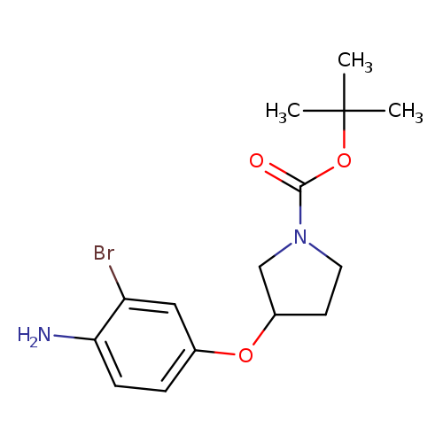 tert-Butyl 3-(4-amino-3-bromophenoxy)pyrrolidine-1-carboxylate