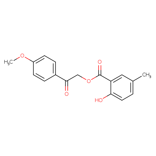 2-(4-methoxyphenyl)-2-oxoethyl 2-hydroxy-5-methylbenzoate
