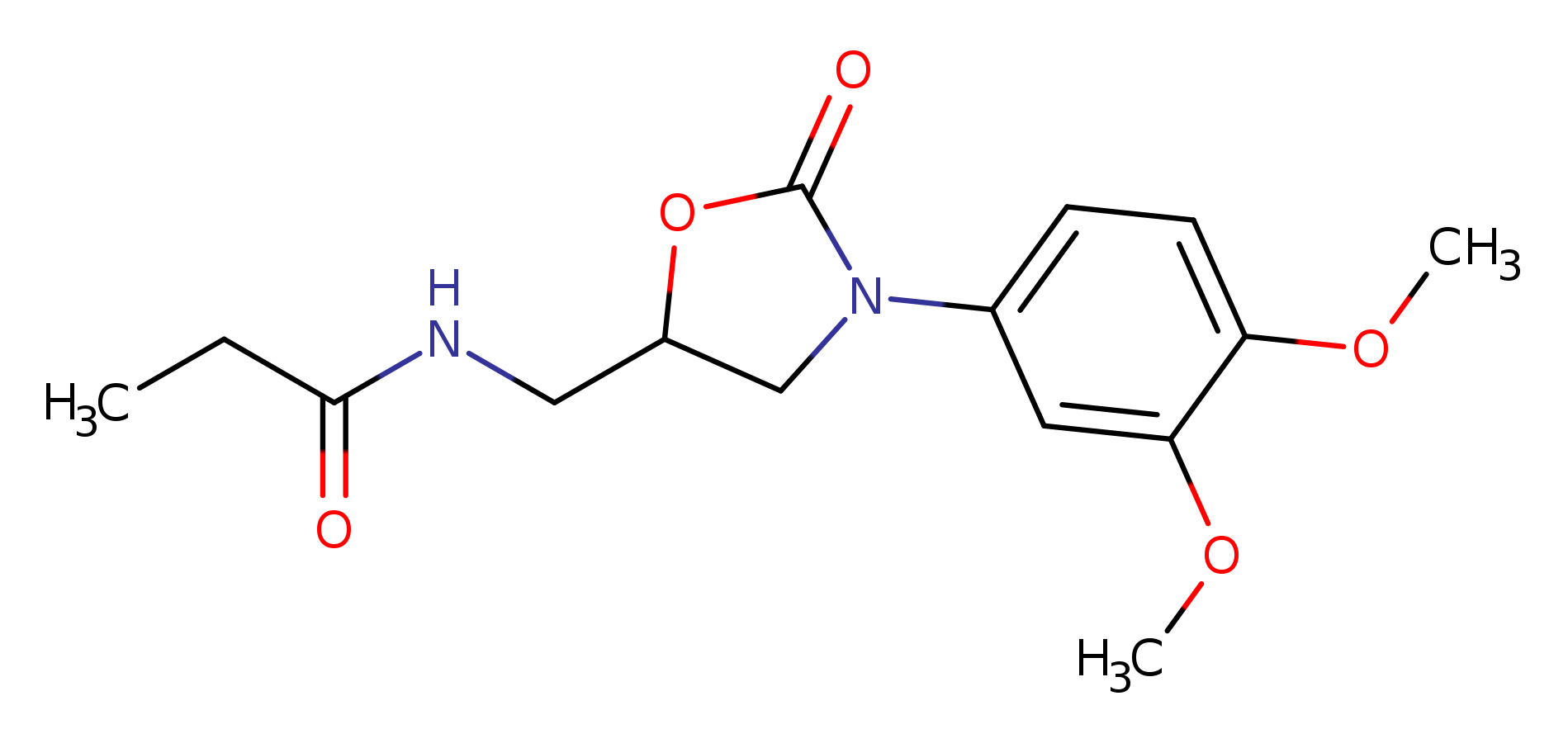 N-{[3-(3,4-dimethoxyphenyl)-2-oxo-1,3-oxazolidin-5-yl]methyl}propanamide
