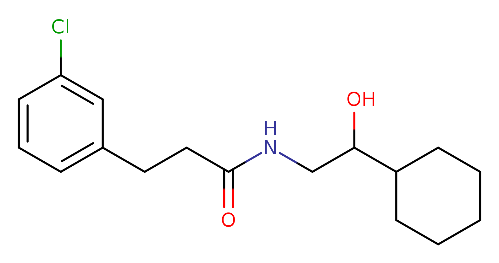 3-(3-chlorophenyl)-N-(2-cyclohexyl-2-hydroxyethyl)propanamide