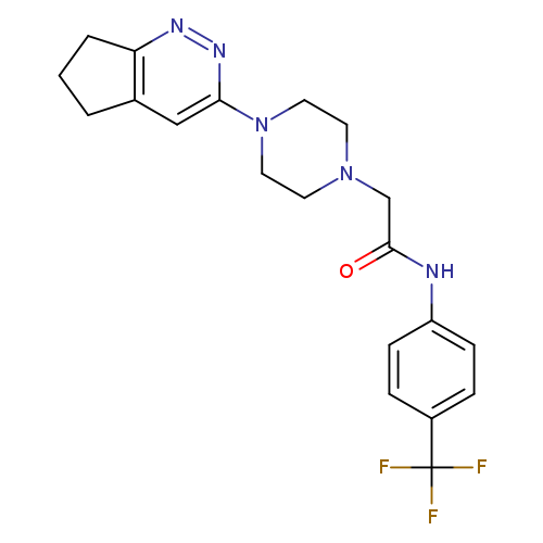 2-(4-{5H,6H,7H-cyclopenta[c]pyridazin-3-yl}piperazin-1-yl)-N-[4-(trifluoromethyl)phenyl]acetamide