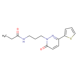 N-{3-[6-oxo-3-(thiophen-2-yl)-1,6-dihydropyridazin-1-yl]propyl}propanamide
