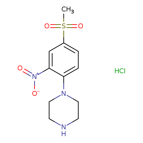 1-(4-methanesulfonyl-2-nitrophenyl)piperazine hydrochloride