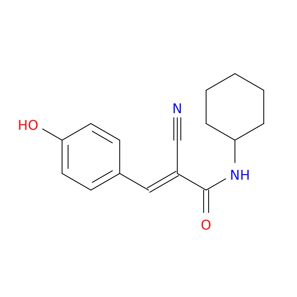 (2E)-2-Cyano-n-cyclohexyl-3-(4-hydroxyphenyl)acrylamide