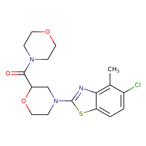 5-chloro-4-methyl-2-[2-(morpholine-4-carbonyl)morpholin-4-yl]-1,3-benzothiazole