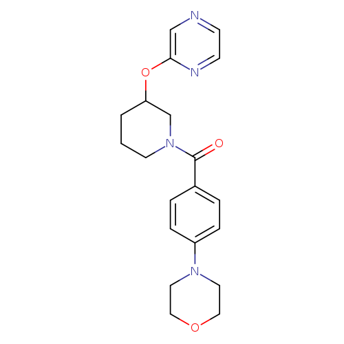 4-{4-[3-(pyrazin-2-yloxy)piperidine-1-carbonyl]phenyl}morpholine