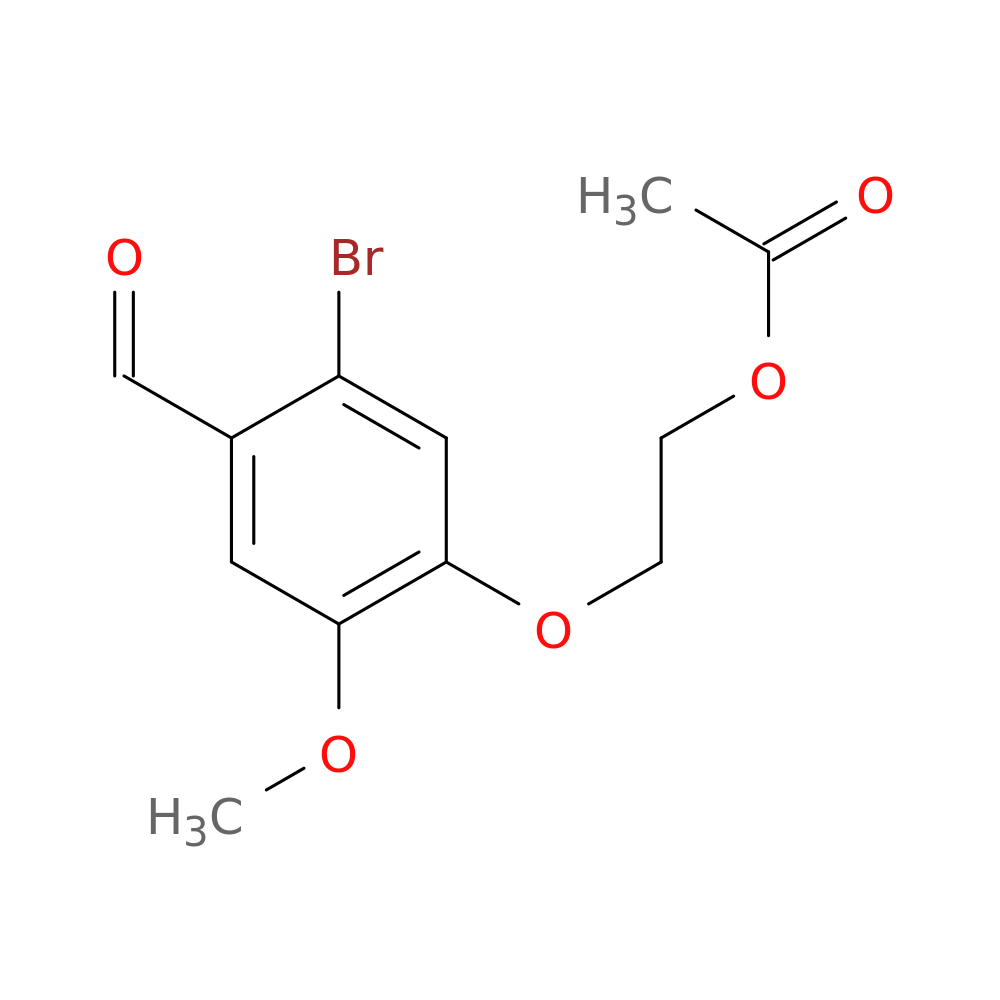 2-(5-bromo-4-formyl-2-methoxyphenoxy)ethyl acetate