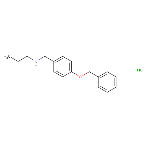 {[4-(benzyloxy)phenyl]methyl}(propyl)amine hydrochloride