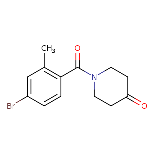 1-(4-Bromo-2-methylbenzoyl)piperidin-4-one