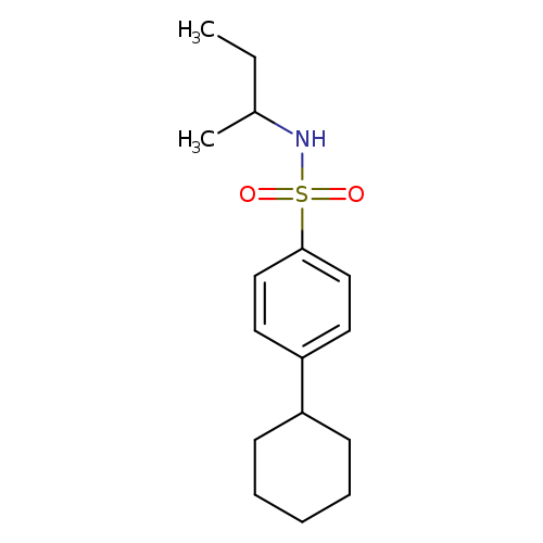 N-(butan-2-yl)-4-cyclohexylbenzene-1-sulfonamide