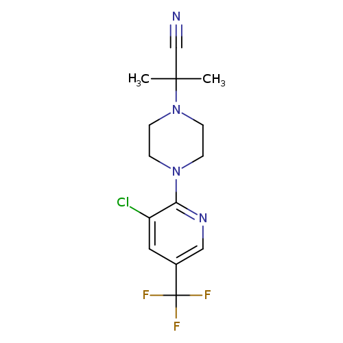 2-{4-[3-chloro-5-(trifluoromethyl)pyridin-2-yl]piperazin-1-yl}-2-methylpropanenitrile