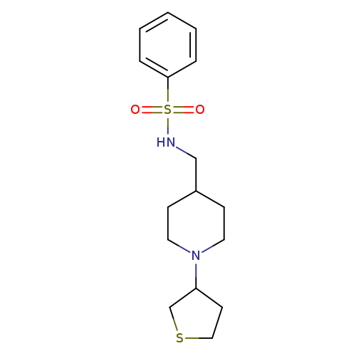 N-{[1-(thiolan-3-yl)piperidin-4-yl]methyl}benzenesulfonamide