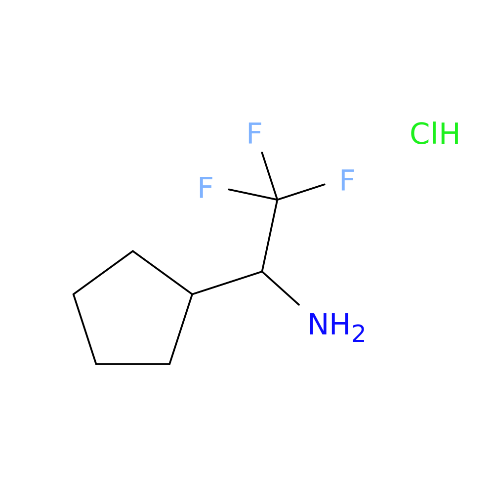 1-Cyclopentyl-2,2,2-trifluoroethan-1-amine hydrochloride
