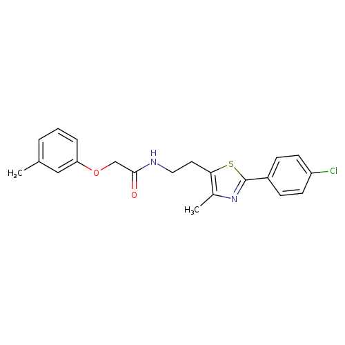 N-{2-[2-(4-chlorophenyl)-4-methyl-1,3-thiazol-5-yl]ethyl}-2-(3-methylphenoxy)acetamide