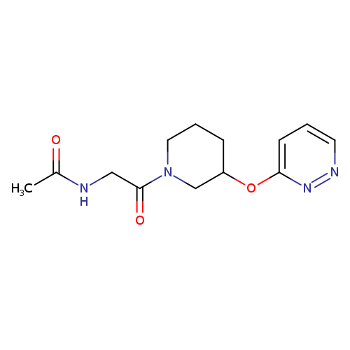 N-{2-oxo-2-[3-(pyridazin-3-yloxy)piperidin-1-yl]ethyl}acetamide