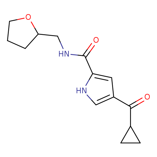 4-cyclopropanecarbonyl-N-[(oxolan-2-yl)methyl]-1H-pyrrole-2-carboxamide