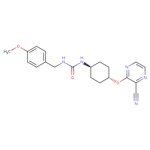 1-[(4-methoxyphenyl)methyl]-3-[(1r,4r)-4-[(3-cyanopyrazin-2-yl)oxy]cyclohexyl]urea
