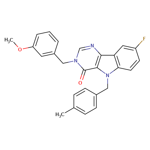 8-fluoro-3-[(3-methoxyphenyl)methyl]-5-[(4-methylphenyl)methyl]-3H,4H,5H-pyrimido[5,4-b]indol-4-one