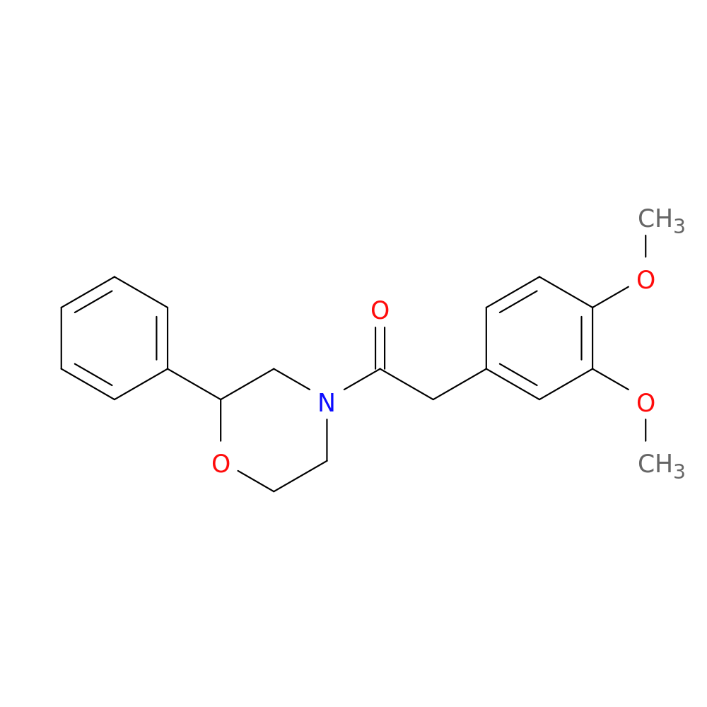 2-(3,4-dimethoxyphenyl)-1-(2-phenylmorpholin-4-yl)ethan-1-one
