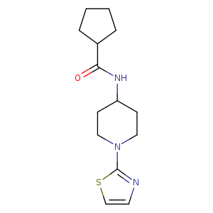 N-[1-(1,3-thiazol-2-yl)piperidin-4-yl]cyclopentanecarboxamide