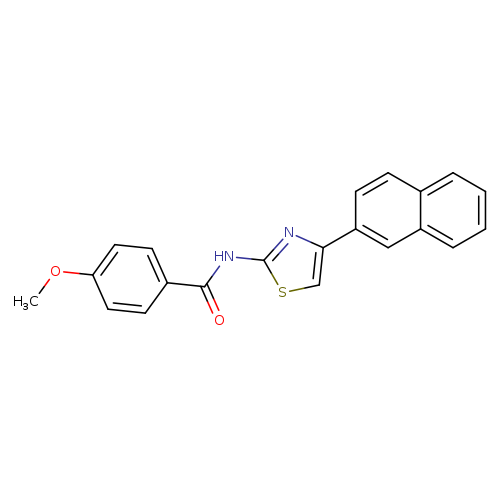 4-methoxy-N-[4-(naphthalen-2-yl)-1,3-thiazol-2-yl]benzamide