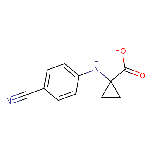 1-[(4-cyanophenyl)amino]cyclopropane-1-carboxylicacid